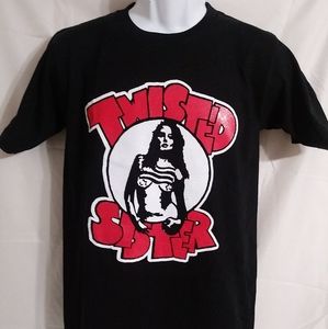 Twisted Sister Rock Band Concert Vtg Print T-Shirt